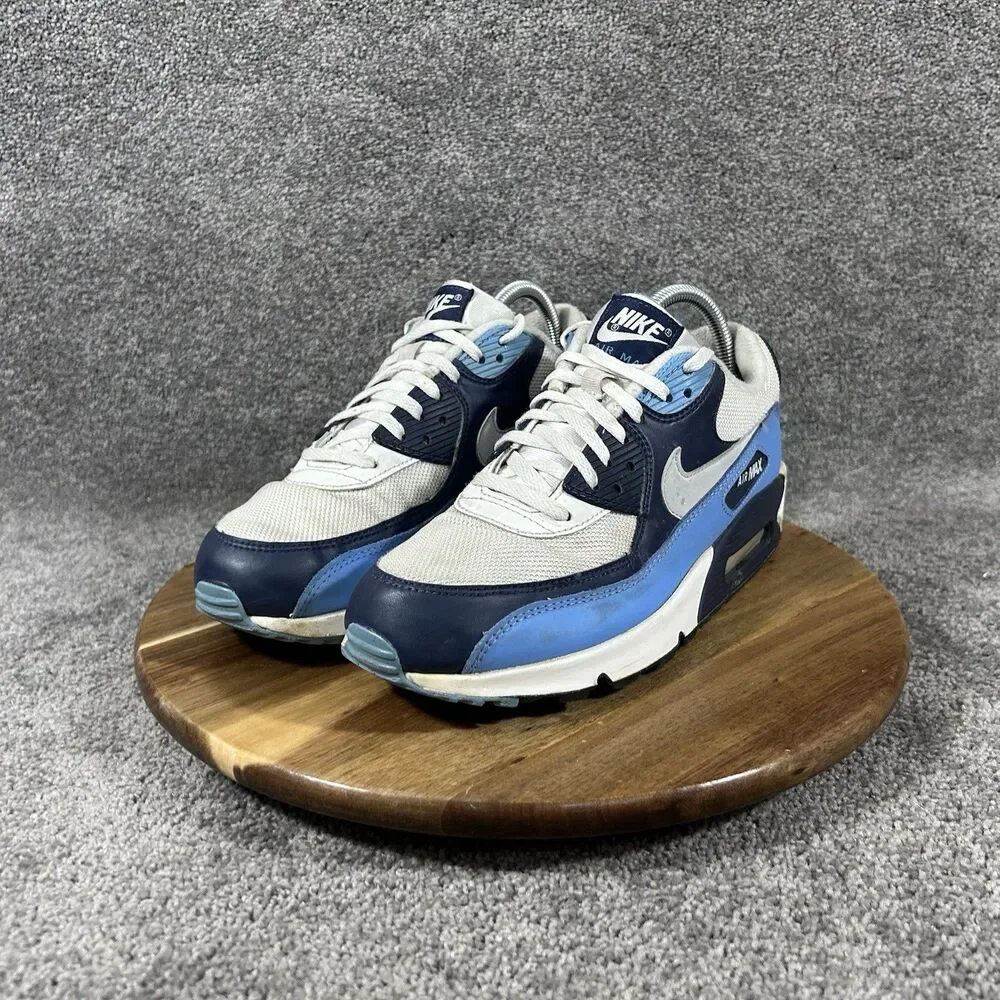 Nike Air Max 90 UNC AJ1285-105 Mens Size 8 White University Blue Athletic Shoes